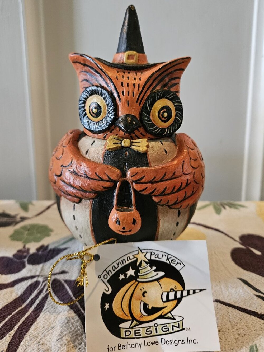 Bethany Lowe Owlster Hoots Spooks Jar Johanna Parker Halloween Retired HTF
